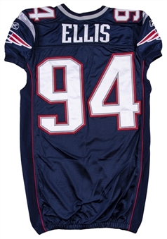 2011 Shaun Ellis Team Issued New England Patriots Home Jersey (New England Patriots COA)